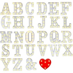 Abecedario de letras Luminosas 21 cm