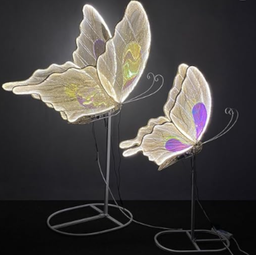 Mariposa luminosa en led para decoraciones