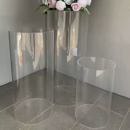 Cilindro en Acrílico Transparente 3 piezas